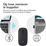 iMoshion Draadloze muis - Oplaadbare computermuis + 2.4G USB-A adapter - Zwart