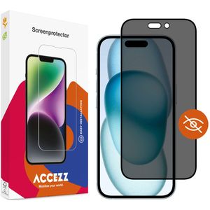 Accezz Gehard Glas Privacy Screenprotector voor de Apple iPhone 14 Pro Max / 15 Plus / 16 Plus