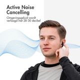 iMoshion Aura Pro In-Earbuds - Draadloze oordopjes - Bluetooth draadloze oortjes - Met ANC noise cancelling functie - Zwart