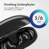 iMoshion Aura Pro In-Earbuds - Draadloze oordopjes - Bluetooth draadloze oortjes - Met ANC noise cancelling functie - Zwart