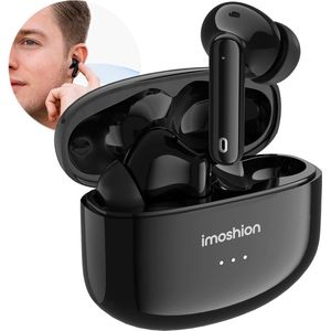 iMoshion Aura Pro In-Earbuds - Draadloze oordopjes - Bluetooth draadloze oortjes - Met ANC noise cancelling functie - Zwart