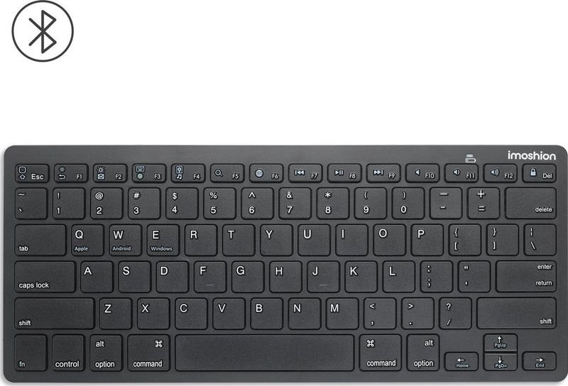 iMoshion Ergonomisch Toetsenbord Draadloos - QWERTY - Keyboard Bluetooth - Zwart