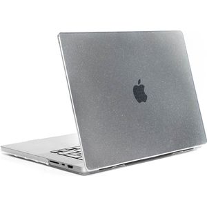 Selencia Transparante Glitter Laptop Cover - Geschikt voor MacBook Pro 13 inch (2020) - A2289 / A2338 / A2251 - Transparant