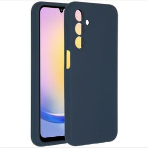 Accezz Liquid Silicone Backcover voor de Samsung Galaxy A25 (5G) - Donkerblauw