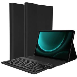 Accezz - QWERTY Bluetooth Keyboard Bookcase - Zwart - Kunststof