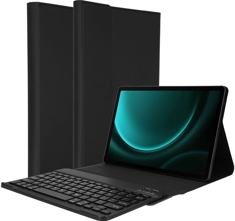 Accezz QWERTY Bluetooth Keyboard Bookcase voor de Samsung Galaxy Tab S10 FE / S9 FE 10.9 inch