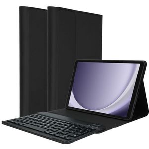 Accezz - QWERTY Bluetooth Keyboard Bookcase - Zwart - Kunststof