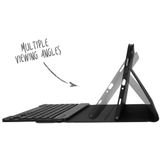 Accezz - AZERTY Bluetooth Keyboard Bookcase - Zwart - Kunststof