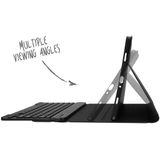 Accezz - QWERTY Bluetooth Keyboard Bookcase - Zwart - Kunststof