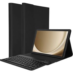 Accezz - QWERTY Bluetooth Keyboard Bookcase - Zwart - Kunststof