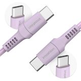 Imoshion - USB C naar USB C Kabel - 2 Meter - Lila - Snellader 60W