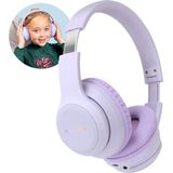 iMoshion Kids LED Light Bluetooth Headphones - Kinder koptelefoon - Draadloze koptelefoon + AUX kabel - Lila