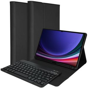 Accezz AZERTY Bluetooth Keyboard Bookcase - Zwart - Kunststof