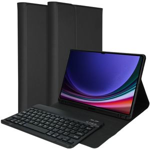 Accezz - QWERTY Bluetooth Keyboard Bookcase - Zwart - Kunststof