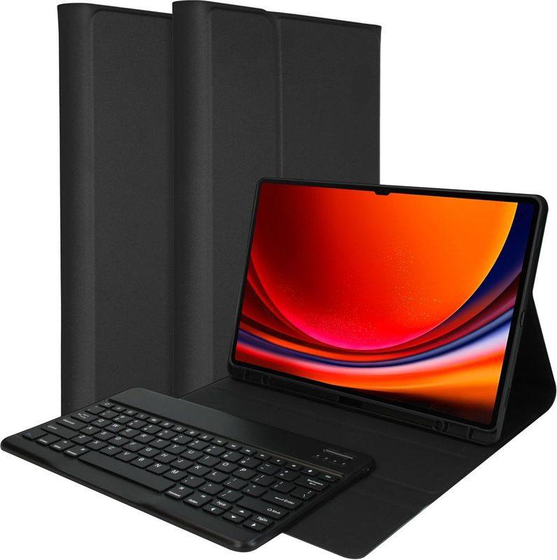 Accezz QWERTY Bluetooth Keyboard Bookcase voor de Samsung Galaxy Tab S9 Plus 12.4 inch