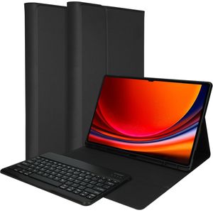 Accezz - QWERTY Bluetooth Keyboard Bookcase - Zwart - Kunststof