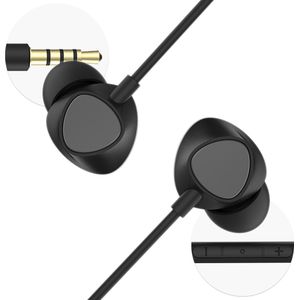 Imoshion - Bedrade Oordopjes - In-Ear - Zwart - 3,5 mm Jack Aansluiting
