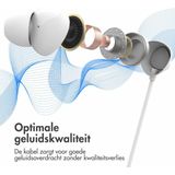 iMoshion In-Ear Oordopjes - Oortjes met Draad en Microfoon - Earbuds met AUX / 3.5mm Jack aansluiting - Wit