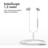 iMoshion In-Ear Oordopjes - Oortjes met Draad en Microfoon - Earbuds met AUX / 3.5mm Jack aansluiting - Wit