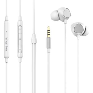 imoshion - Bedrade Oordopjes - In-Ear - Wit - 3,5 mm Jack Aansluiting