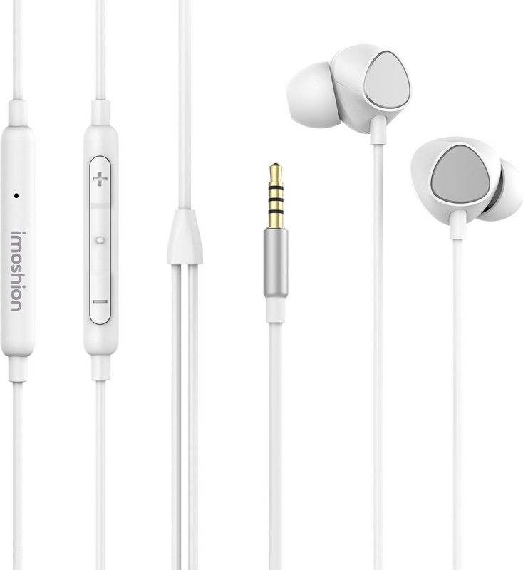 imoshion - Bedrade Oordopjes - In-Ear - Wit - 3,5 mm Jack Aansluiting
