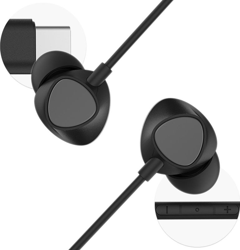 Imoshion - Bedrade Oordopjes - In-Ear - Zwart - USB-C Aansluiting