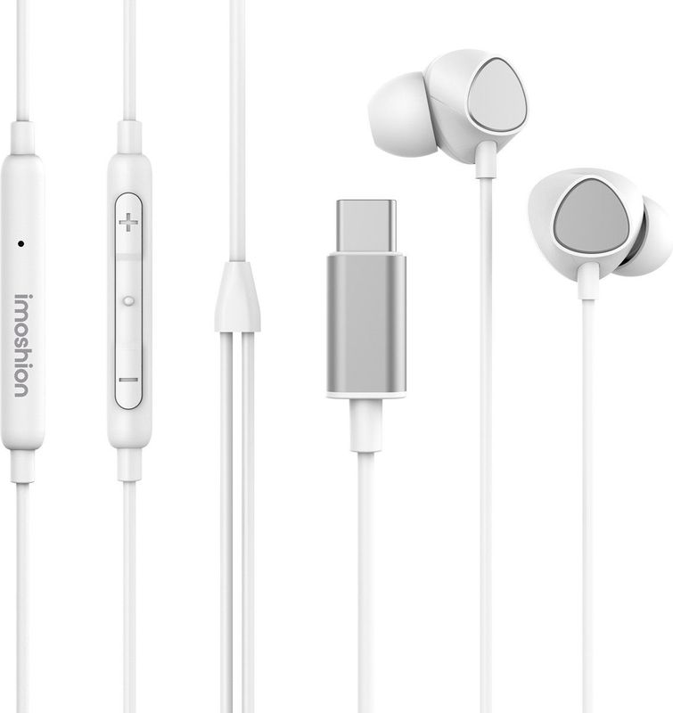 Imoshion - Bedrade Oordopjes - In-Ear - Wit - USB-C Aansluiting