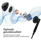 iMoshion Oordopjes - Oortjes met Draad en Microfoon - Earbuds met AUX / 3.5mm Jack aansluiting - Zwart