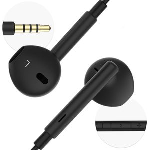 imoshion Bedrade Oordopjes met AUX / 3,5 mm Jack Aansluiting - Oortjes met Draad - Zwart