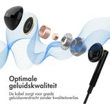 iMoshion Oordopjes - Oortjes met Draad en Microfoon - Earbuds met USB-C aansluiting - Zwart