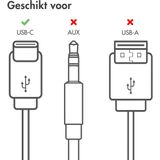 iMoshion Oordopjes - Oortjes met Draad en Microfoon - Earbuds met USB-C aansluiting - Wit