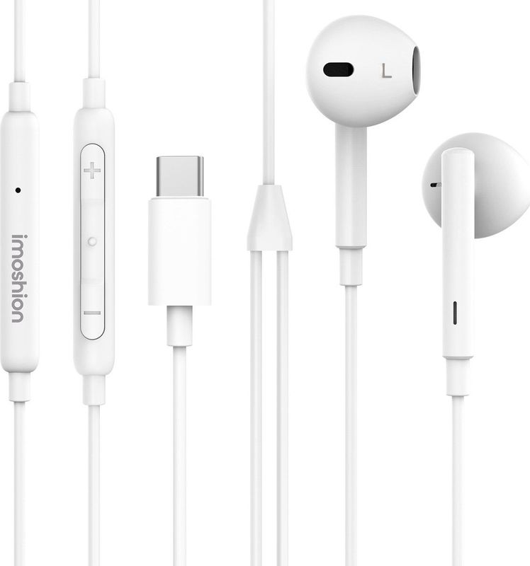 imoshion - Bedrade Oordopjes - Wit - USB-C Aansluiting