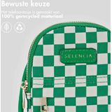 Selencia Telefoontasje - Checker Green