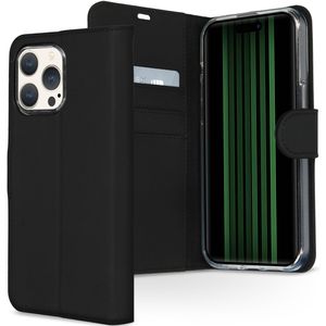 Accezz Wallet Softcase Bookcase voor de Apple iPhone 15 Pro Max - Zwart