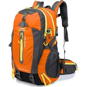 RAMBUX® - Backpack - Wandelrugzak - Oranje - Rugzak - Reistas - 40 Liter
