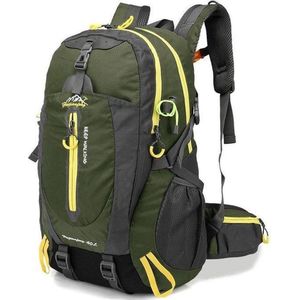 RAMBUX® - Backpack - Wandelrugzak - Leger Groen - Rugzak - Reistas - 40 Liter