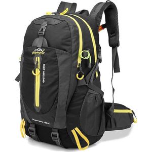 RAMBUX® - Backpack - Wandelrugzak - Zwart - Rugzak - Reistas - 40 Liter