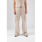 N U K U S Broek HAMBURG STRIPE | SAND