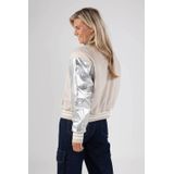 NUKUS - Tussenjas - Beige - Met Opstaande Kraag - Lange Mouwen