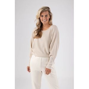 NUKUS Batwing Pullover Lurex Truien & vesten Dames - Sweater - Hoodie - Vest- Gebroken wit