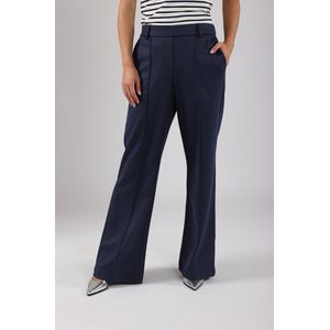 NUKUS Jill Pants Scuba Broeken Dames Blauw