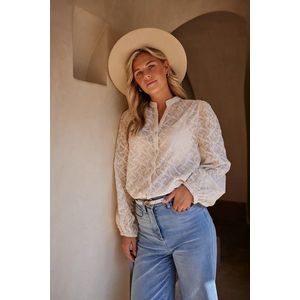 Nukus Blouse Embroidery Off White