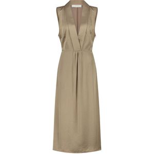 NUKUS maxi jurk bruin