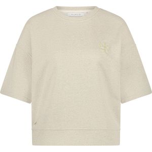 Nukus - Trui Zand Nukus Lotte Sweat Lurex Sweaters Zand Nks03005