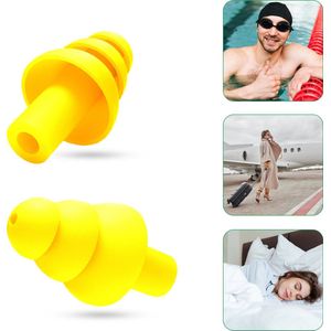 Vardaan Oordoppen Geel - Earplugs - Gehoorbescherming - Partyplugs - Snurken - Slapen - Herbruikbaar - In handig bewaardoosje - Geel