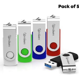 Vardaan Usb-sticks - Geheugensticks - USB 2.0-sticks - Flash drive - Computer accessoires - Gegevensopslag - Verschillende kleuren - 16GB - 5 stuks