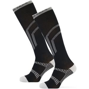 Poederbaas - Skisokken - Unisex - Black - Lightweight - 2 Pack