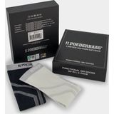 Poederbaas - Skisokken - Giftbox Black White - 2 Paar - Hoogwaardig Materiaal