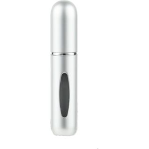Mini Parfum Flesje - Navulbaar - 5 ml - Reisflesje - Parfumverstuiver - Mat Zilver