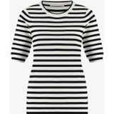 Luna - Stripe Short Sleeve Pullover - Multi - Katoen